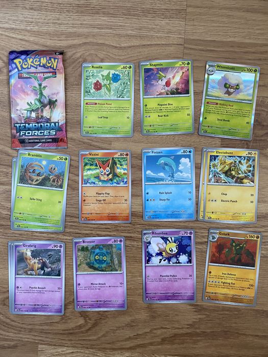 23 Cartas Pokémon Scarlet e Violet - Temporal Forces
