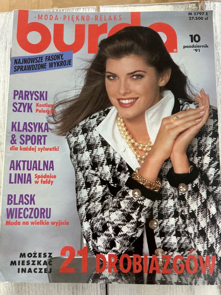 Burda 4 numery z 1991 roku