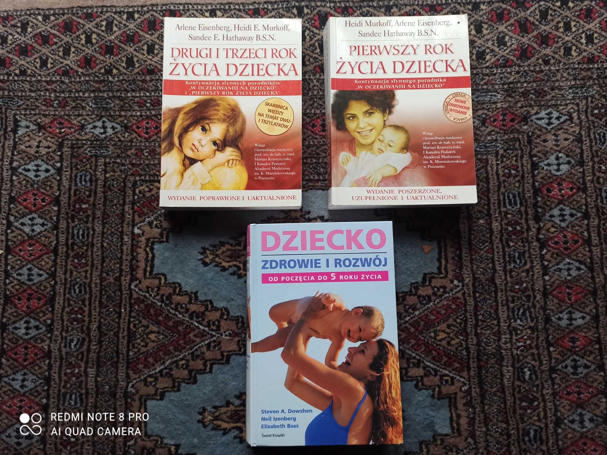 Książki zestaw 1 2 i 3 rok życia dziecka oraz Dziecko-zdrowie i rozwój