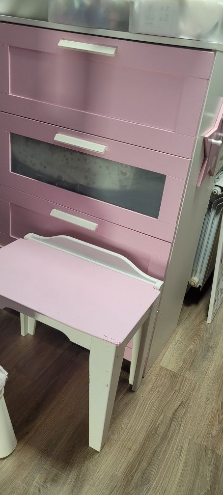 Toaletka biurko dla dziewczynki stolik dla dziecka smiki