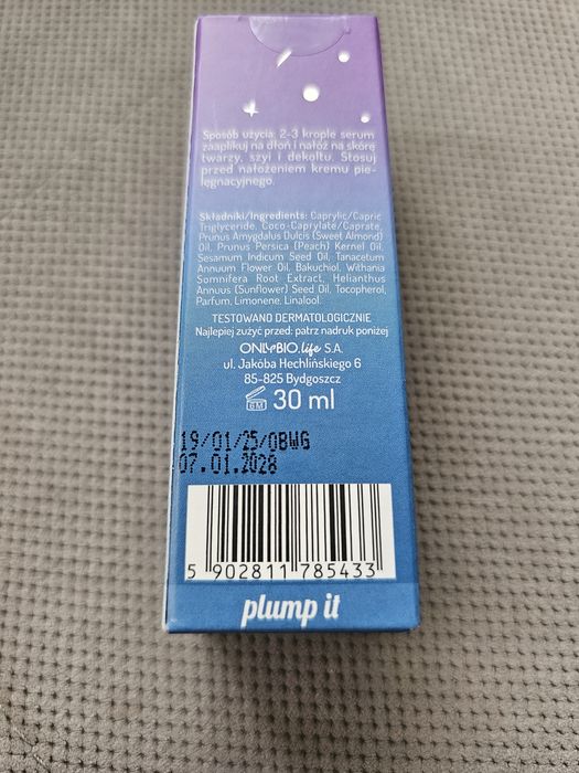 ONLYBIO serum do twarzy, adaptogenne, nawilżające 30ml