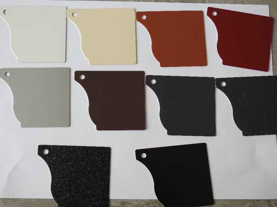 Rynny aluminiowe bez łączeń, ciągłe, ciagnione, wkręty farmery