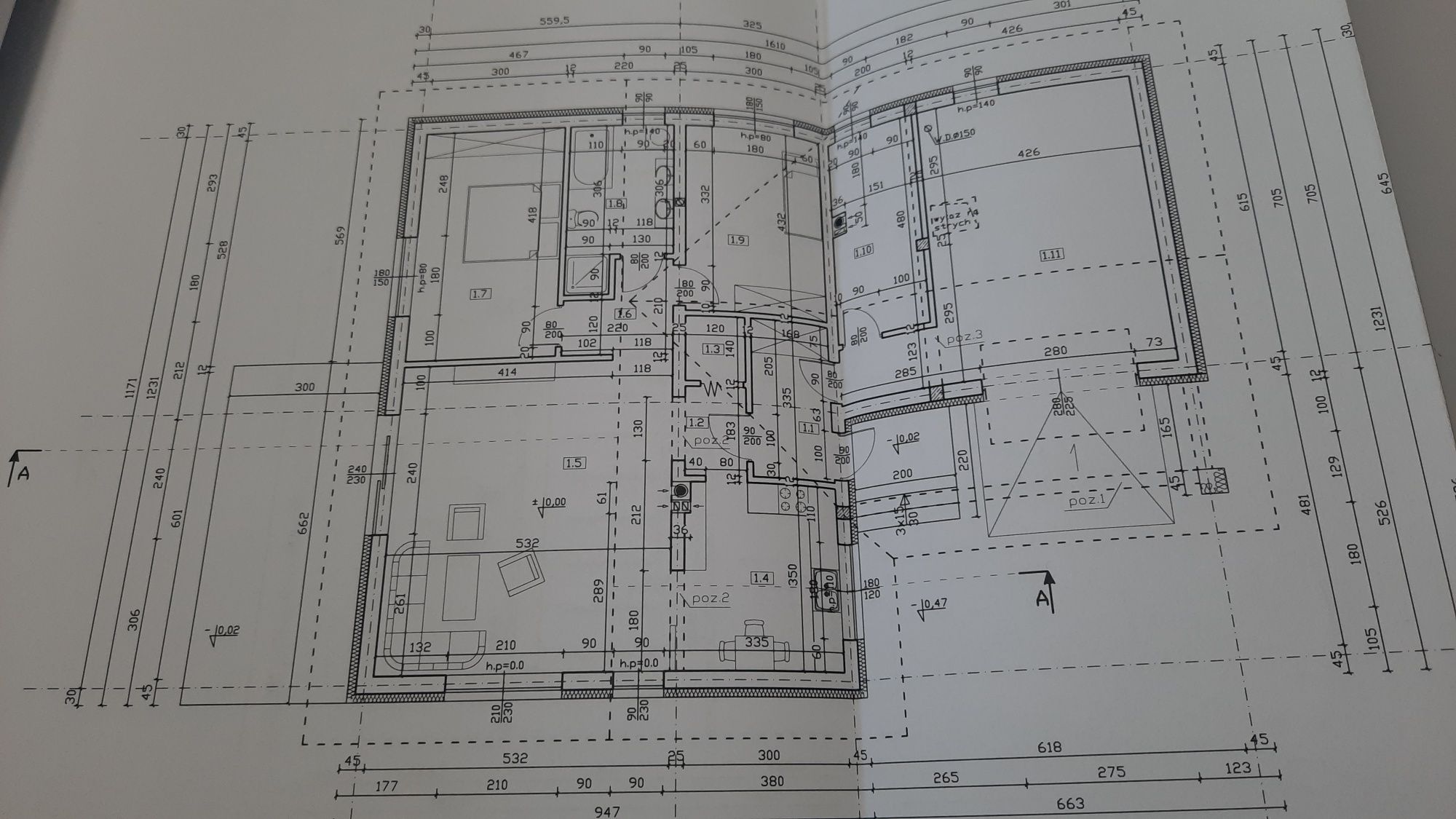 Projekt domu parterowego 92m2 plus garaż 39m2