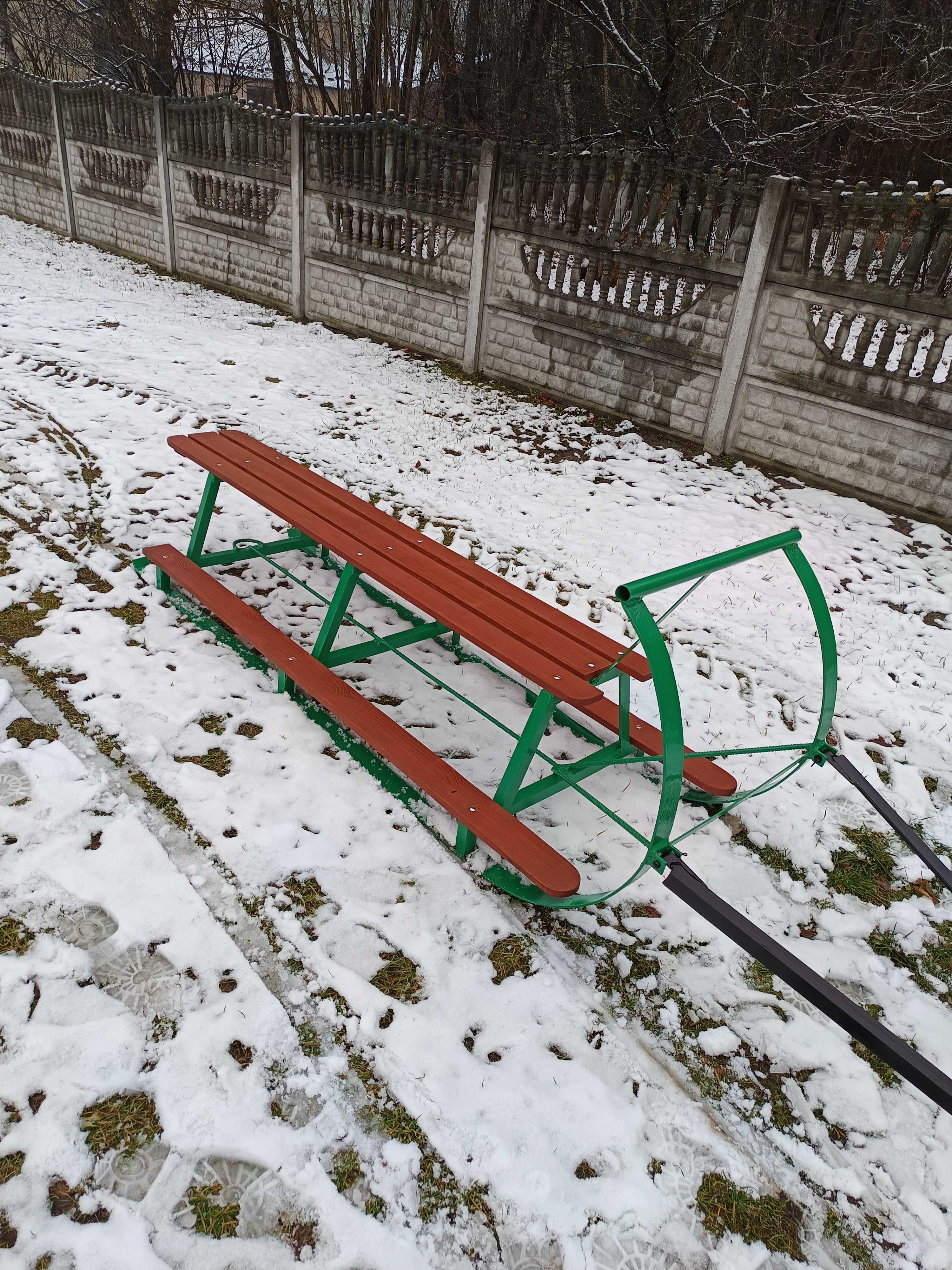 Sanki metalowe duże, pod quada, traktor