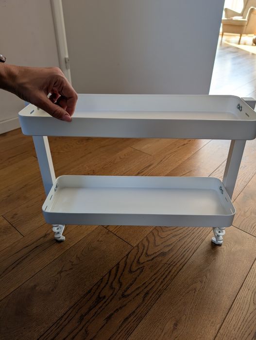 Vattenkar półka na biurko biała ikea 49x15 cm