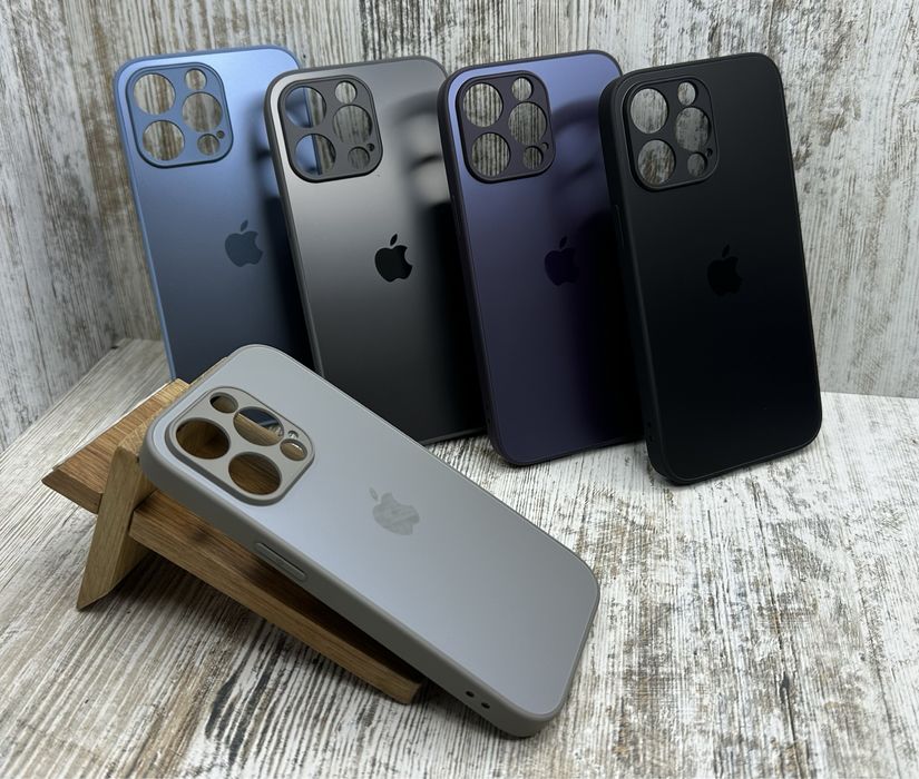 ‼️ Чехол стеклянный Matt Glass на iPhone 14 Pro/ 14 Pro Max/ 14