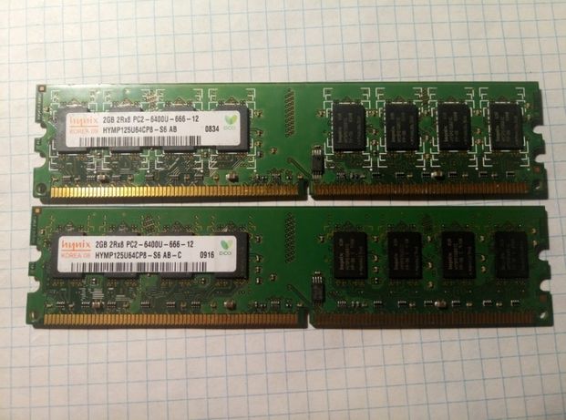 Оперативная память DDR2 800Мгц 4GB HuNiX sams для INTEL/AMD платформ