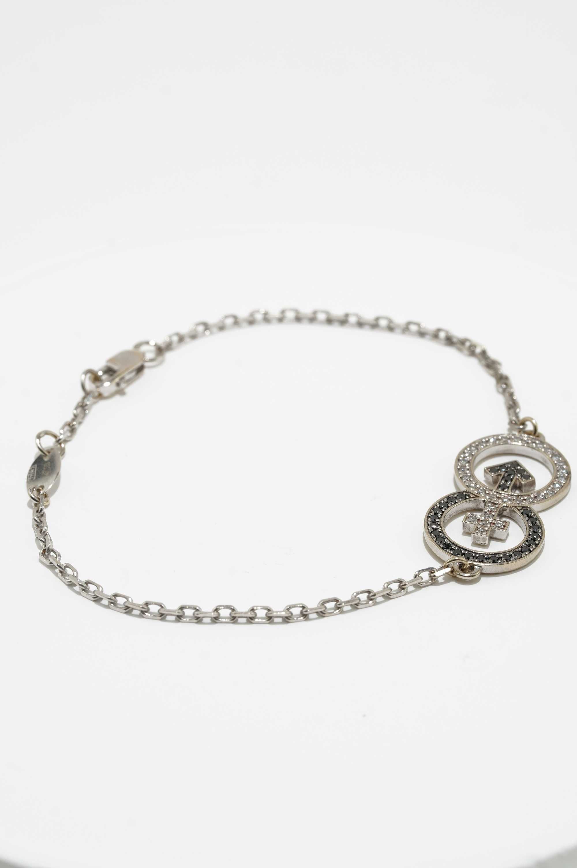 Złota Bransoletka z brylantami 14k 3,38g