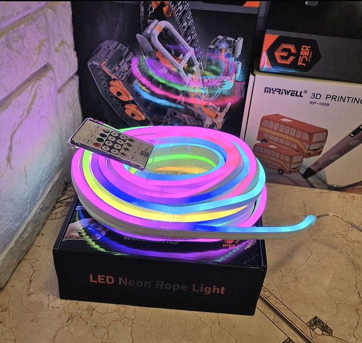 Гнучкий RGB неон 10 м  створюй настрій кожен день