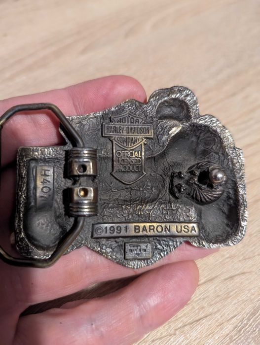 Пряжка для пояса Harley Davidson, оригинал, 1991 год