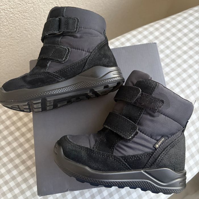 Дитячі черевики Ecco Urban mini, зимові чоботи, чорні 24 розмір