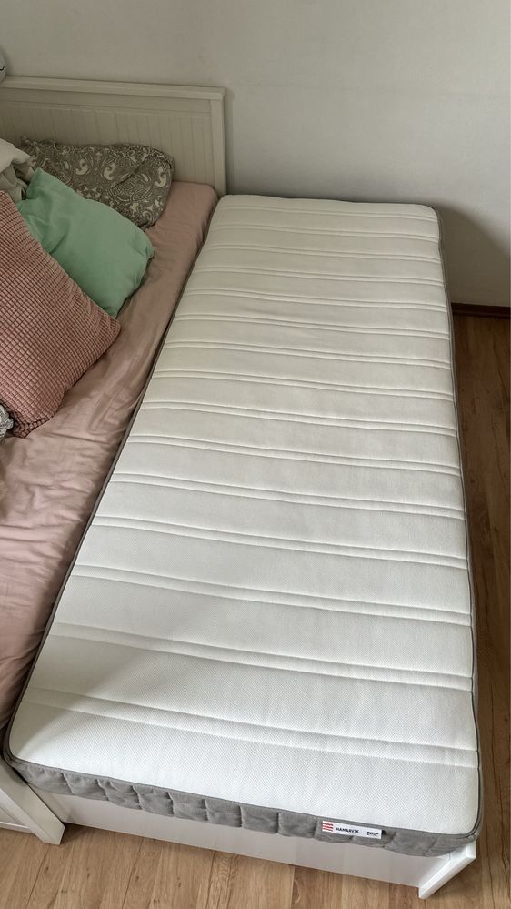 Półtwardy materac sprężynowy Hamarvik Ikea 80x200