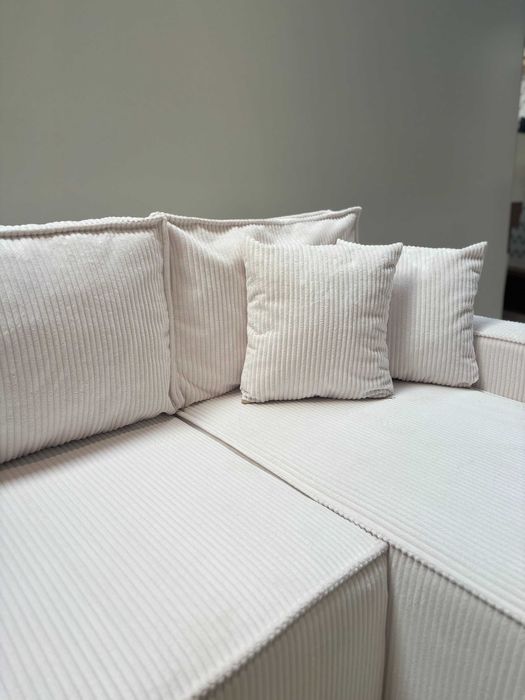 Sztruksowy narożnik rozkładany EDEN poso, pojemnik na pościel! 999ZŁ!!