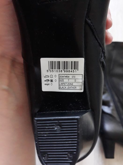 Кожаные ботинки/сапожки Clarks 40р.