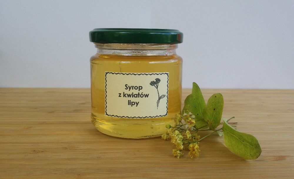 Syrop z kwiatów lipy 100% naturalny ekologiczny 200 ml