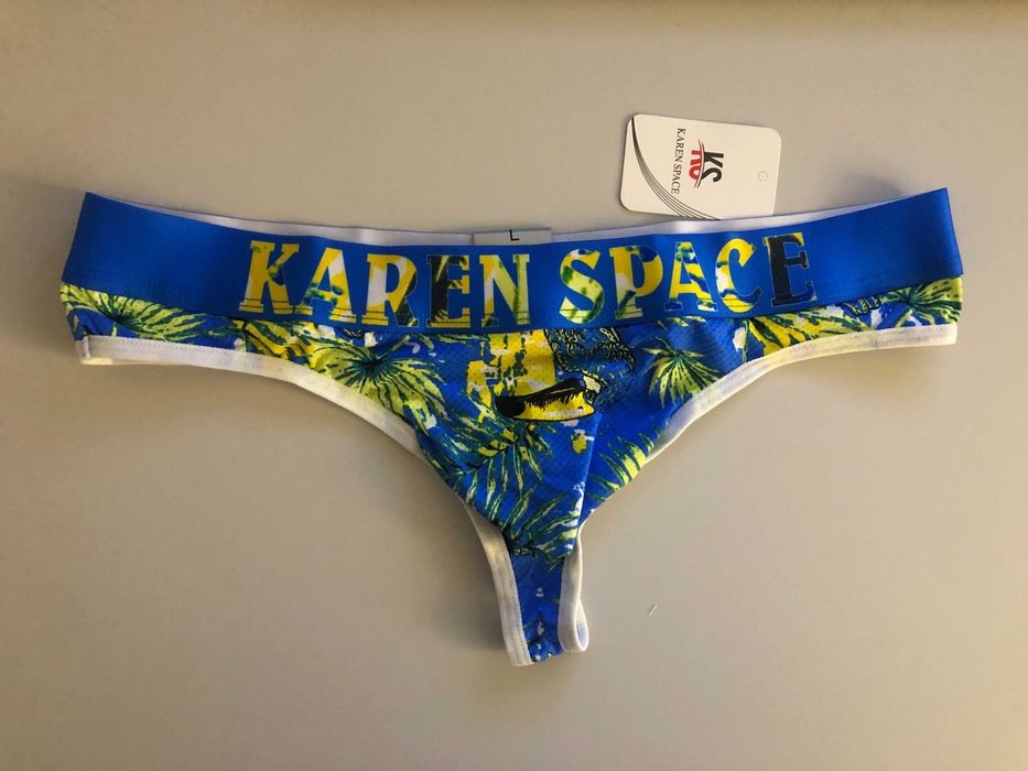 2 pack - stringi męskie Karen Space rozmiar L