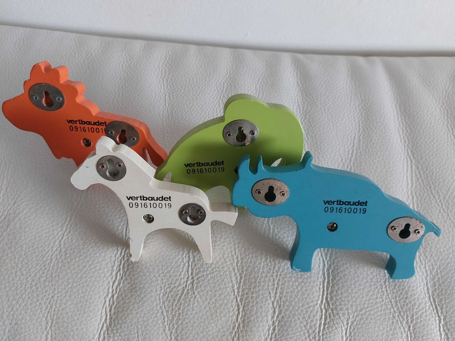 Cabides de parede - Individuais, figuras animais