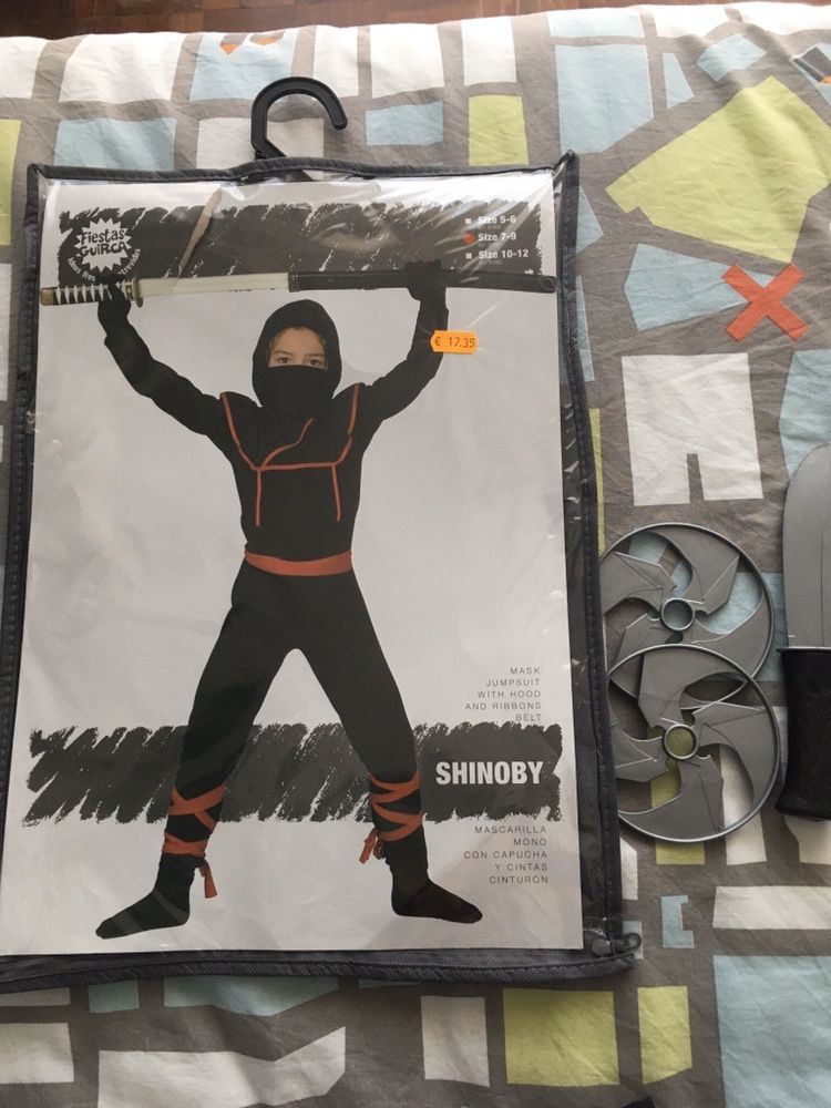 CARNAVAL - disfarce de Ninja