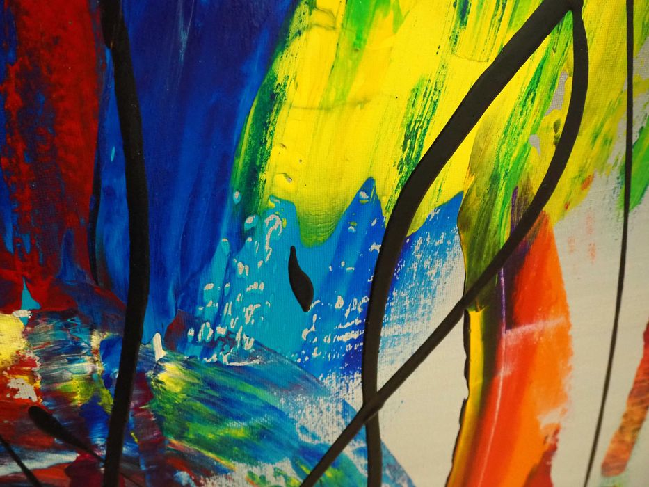 Obraz nowoczesny abstrakcja 70cm x 100cm "MY WAY"