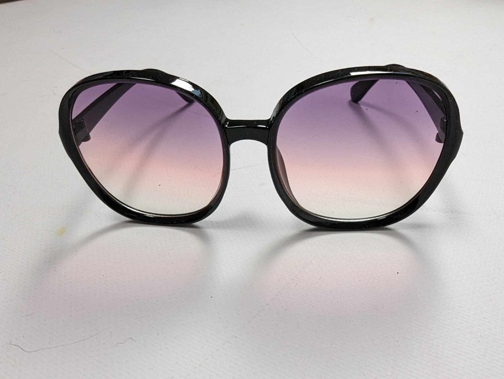 Nowe duże okulary przeciwsłoneczne czarne oprawki gradientowe
