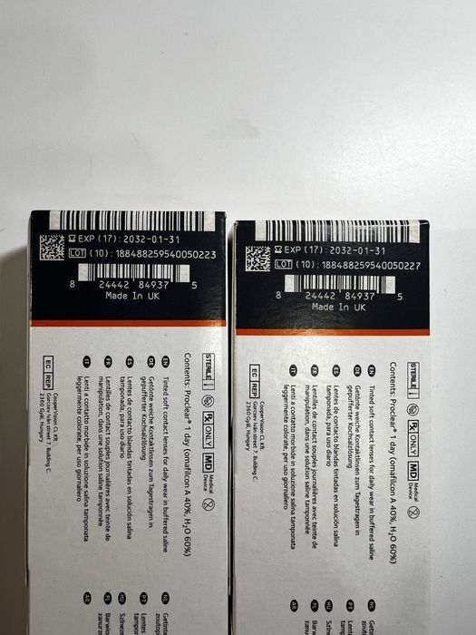 топові лінзи Proclear 1 day -1,25 НОВІ ПАЧКИ