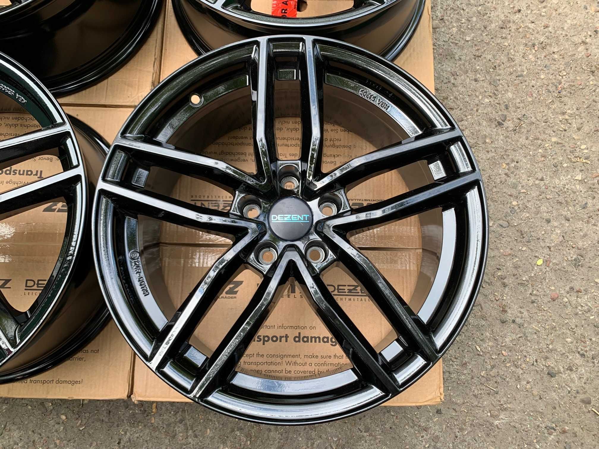 4x alufelgi DEZENT TR black 18"x8" rozstaw 5x112 ET39 AUDI A4 A5 A6 A7