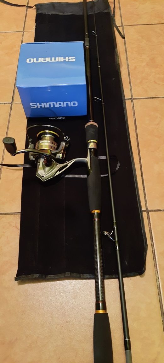 Wędka spinningowa 2.70 Długość,  kołowrotek shimano LC 3000