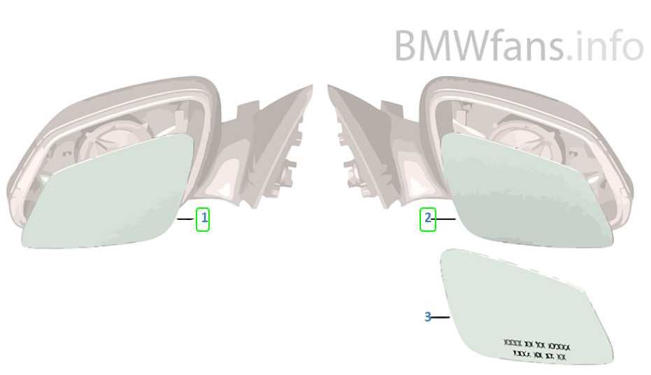 Espelho Direito e Esquerdo OEM BMW F30 F21 F32 F20 F21 F22 F23 i3 X1