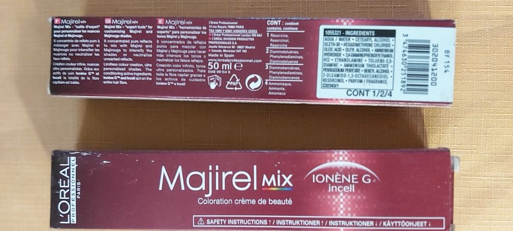 LOREAL Majirel Mix Rouge & Bleu 50ml komplet 2szt