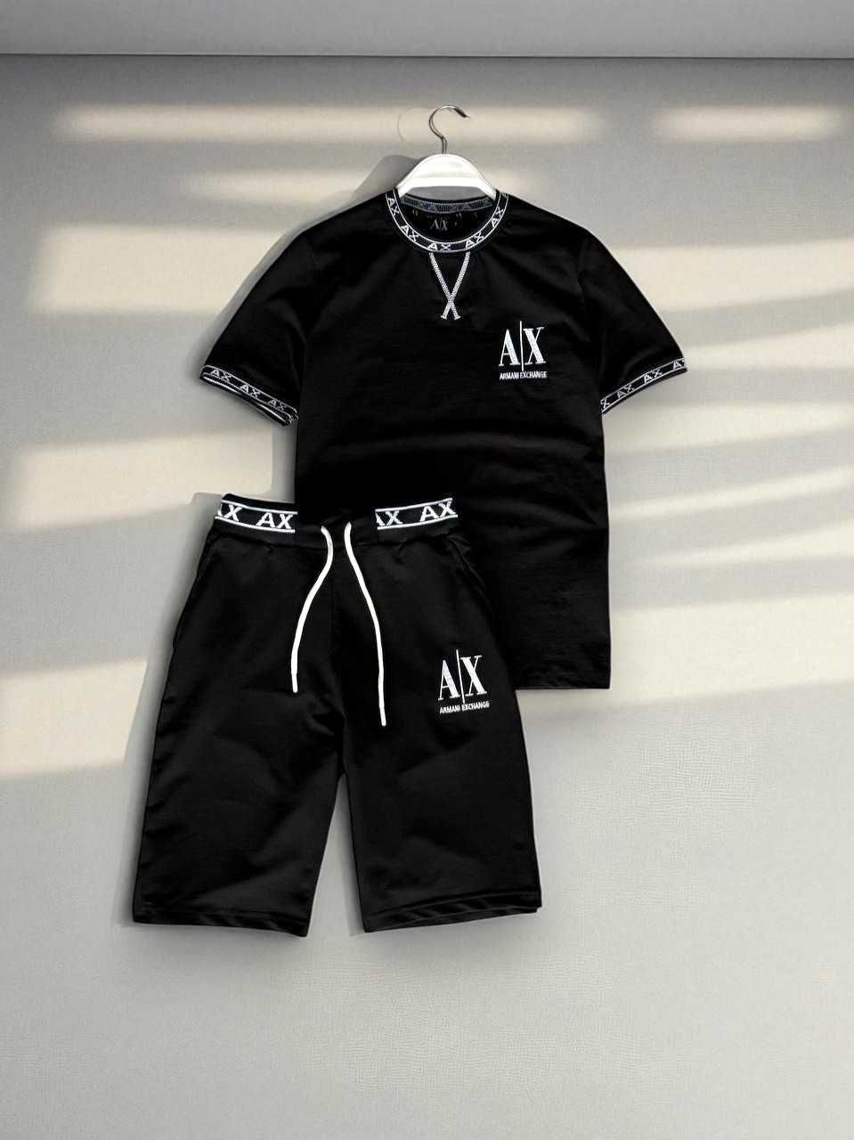 ЛЮКС, 2 Кольори, Набір Футболка Шорти Armani Exchange