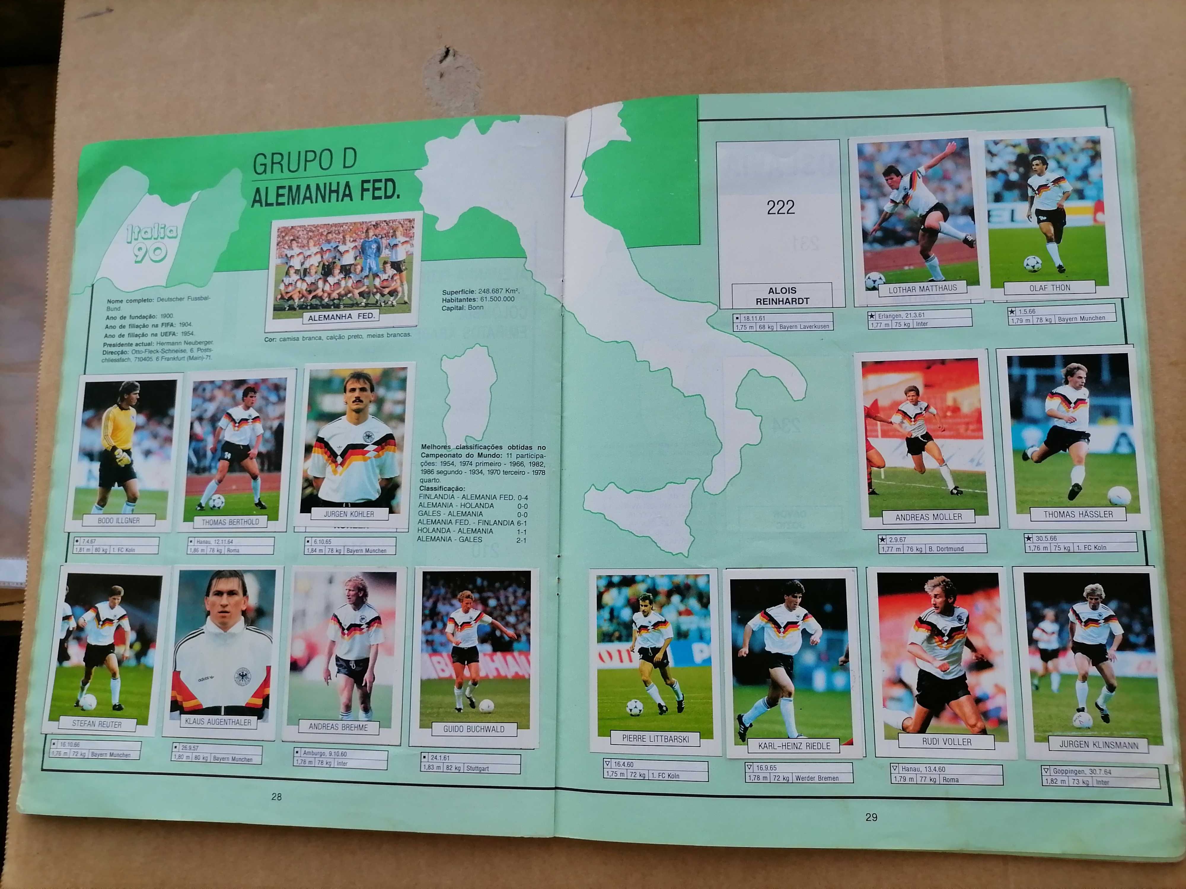 Caderneta Cromos ITÁLIA 90 EuroFLASH c/DIEGO MARADONA Edições Manil