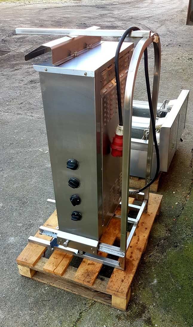 Elektryczny grill do gyrosa kebaba mobilny 4 palniki maks. 60 kg mięsa