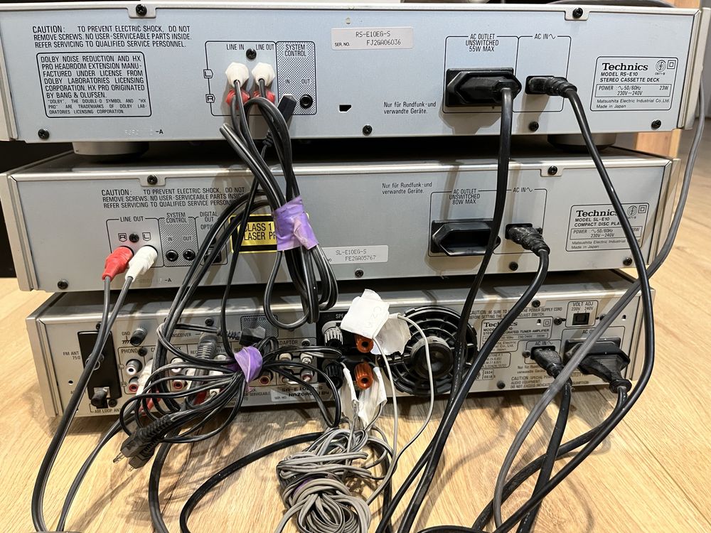 Wieża-Zestaw audio Technics SAE10 z kolumnami Magnat