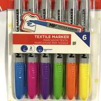 Marker Flamaster do tkanin mix kolor 2mm 1kpl-6szt