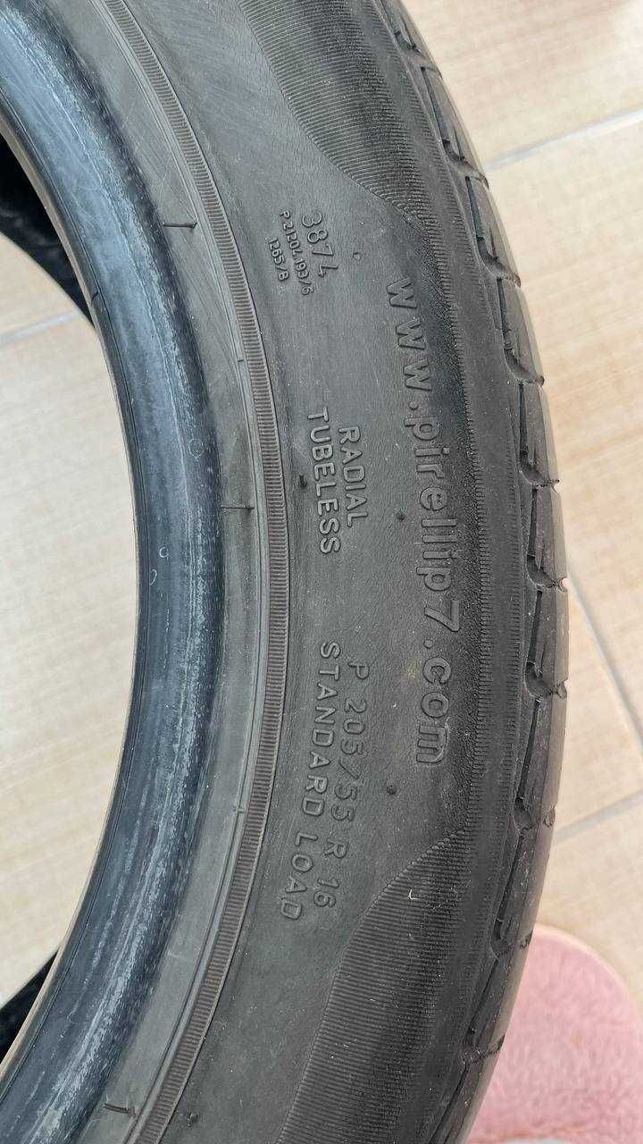 Літні шини б/у Pirelli P7 205/55 R16 91V | Летние шины резина комплект