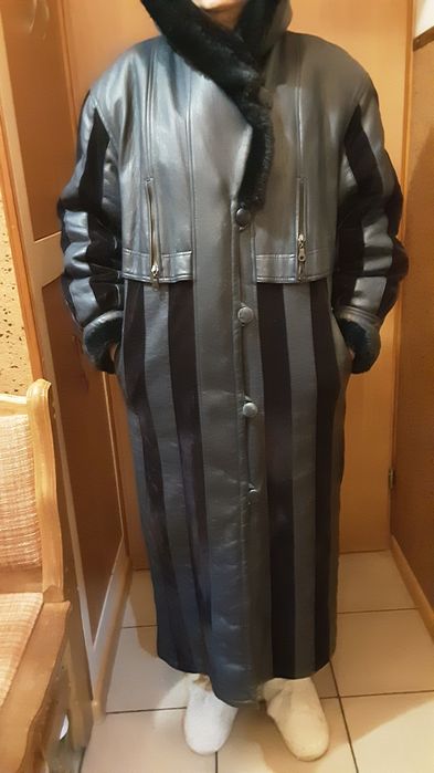 Тепла штучна дубльонка - пальто