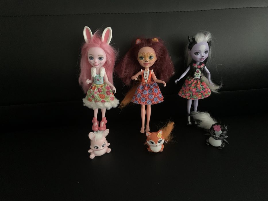 3x Enchantimals lalki i zwierzątka
