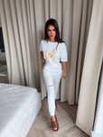Komplet GOLDEN ecru/biały dres la manuel the label r. Xs/S