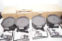 4X Lampy RGB sceniczne z pilotami oświetlenie sceniczne zq01082