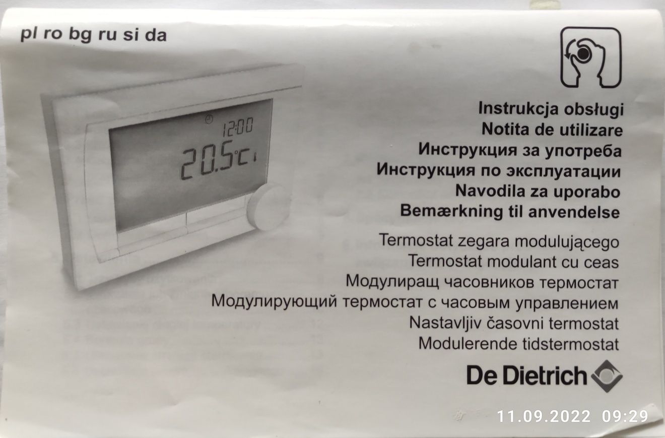 Regulator iSense AD288 radiowy  De Dietrich