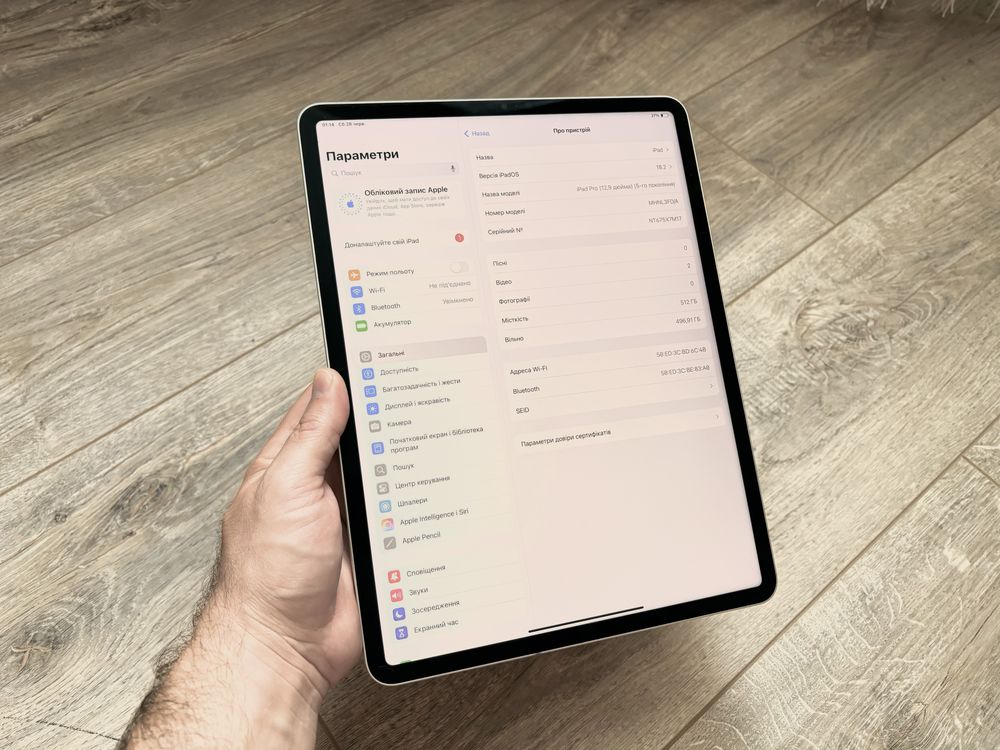 iPad Pro 12.9 M1 2021 5gen 512gb Silver