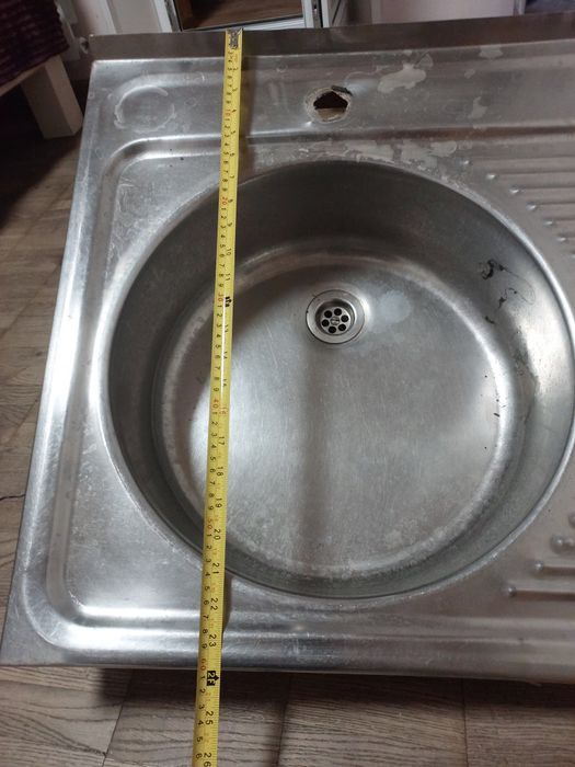 Мойка с нержавейки с краном