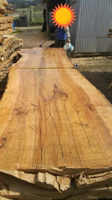 Monolit stół jesion dąb orzech blat drewniany drzewo live edge wood