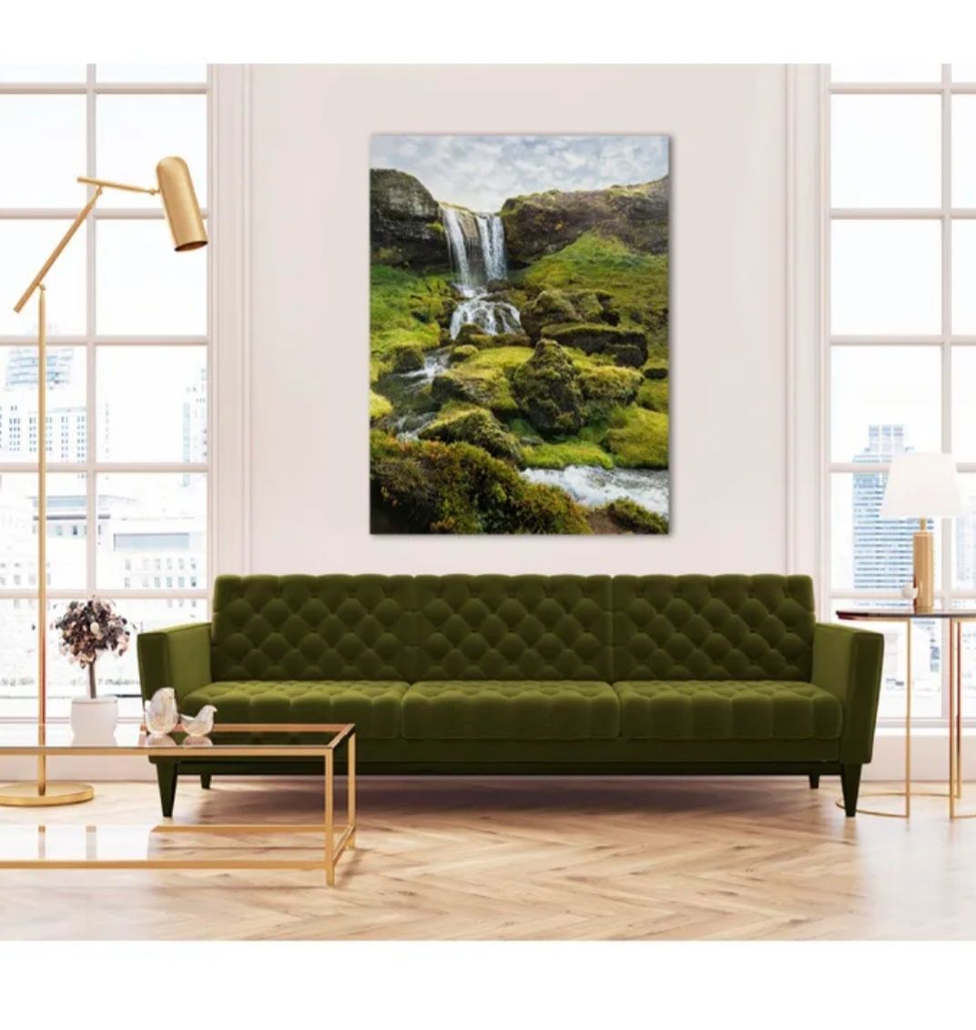 Obraz Canvas 85x113,5 cm Views Foss, Wodospad