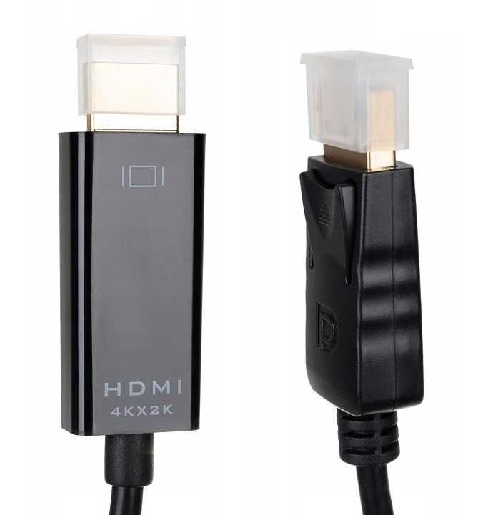 Kabel DisplayPort DP na HDMI 4K 1.8m * Video-Play Wejherowo