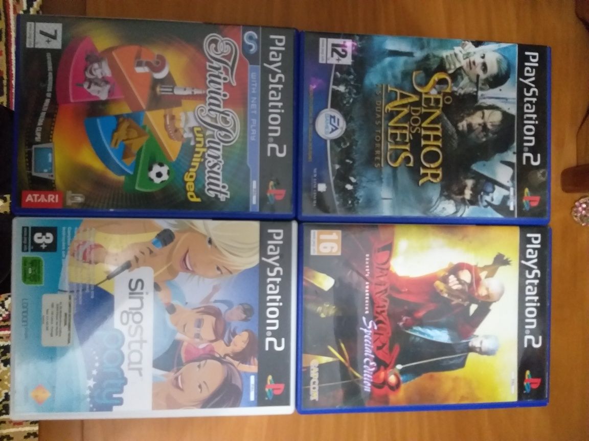 Varios jogos ps2 5€ cada ou 40€ todos + camera eyetoy e microfones