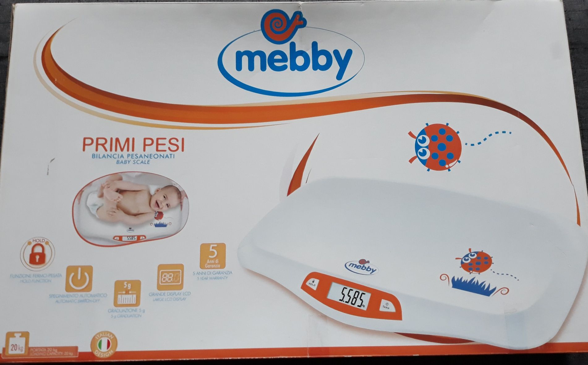 Waga Mebby Primi Pesi dla niemowląt, niemowlęca, jak nowa