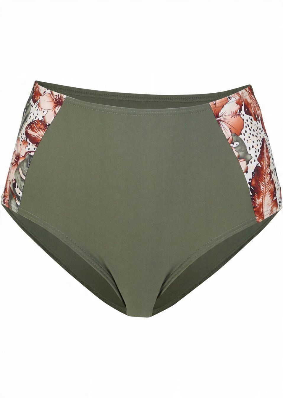 B.P.C. figi bikini z wysokim stanem khaki ^38