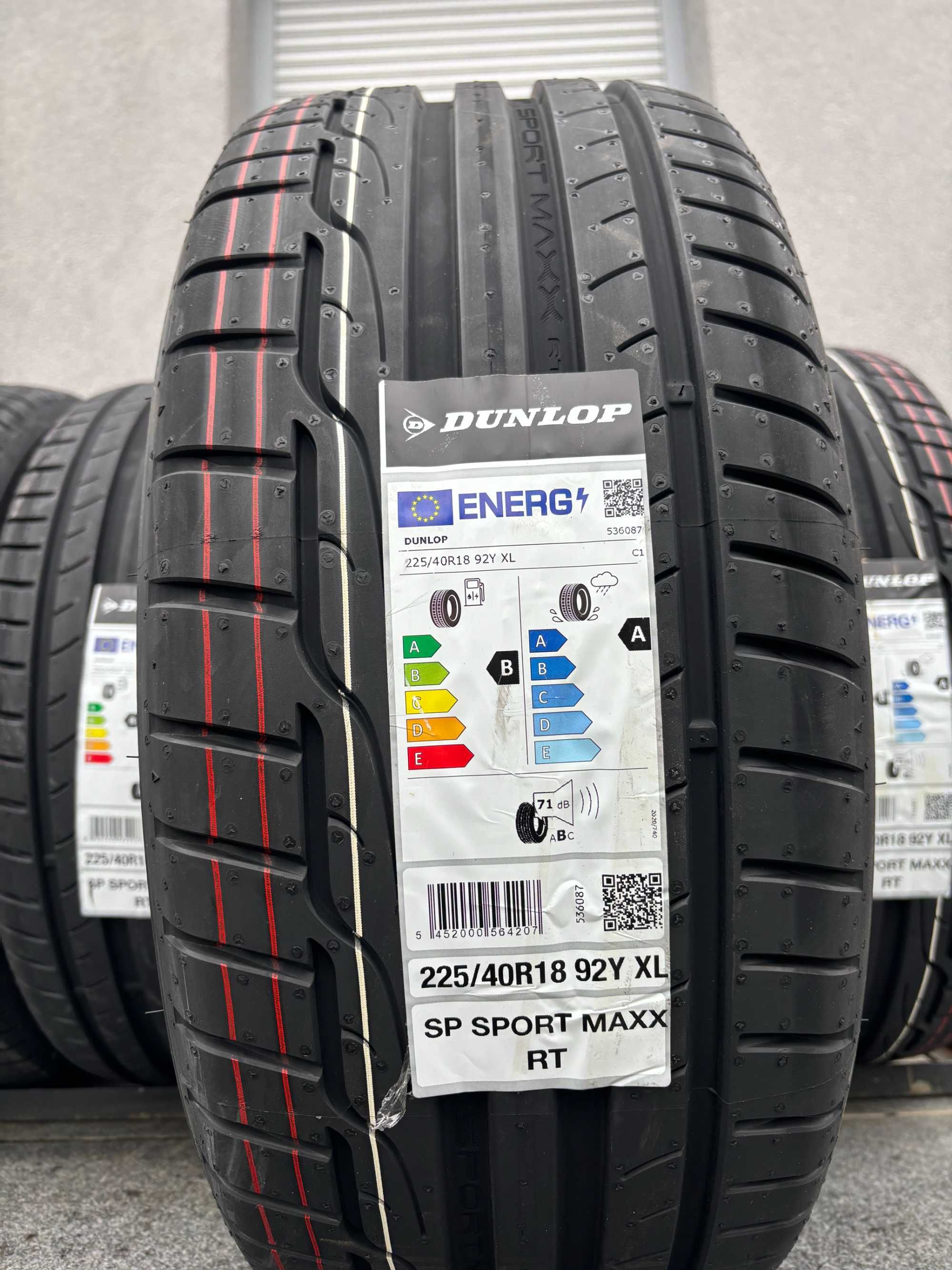 x4 letnie 225/40R18 Dunlop Sp SportmaxxRT Prod. 2024 rok! B,A,71db gwa