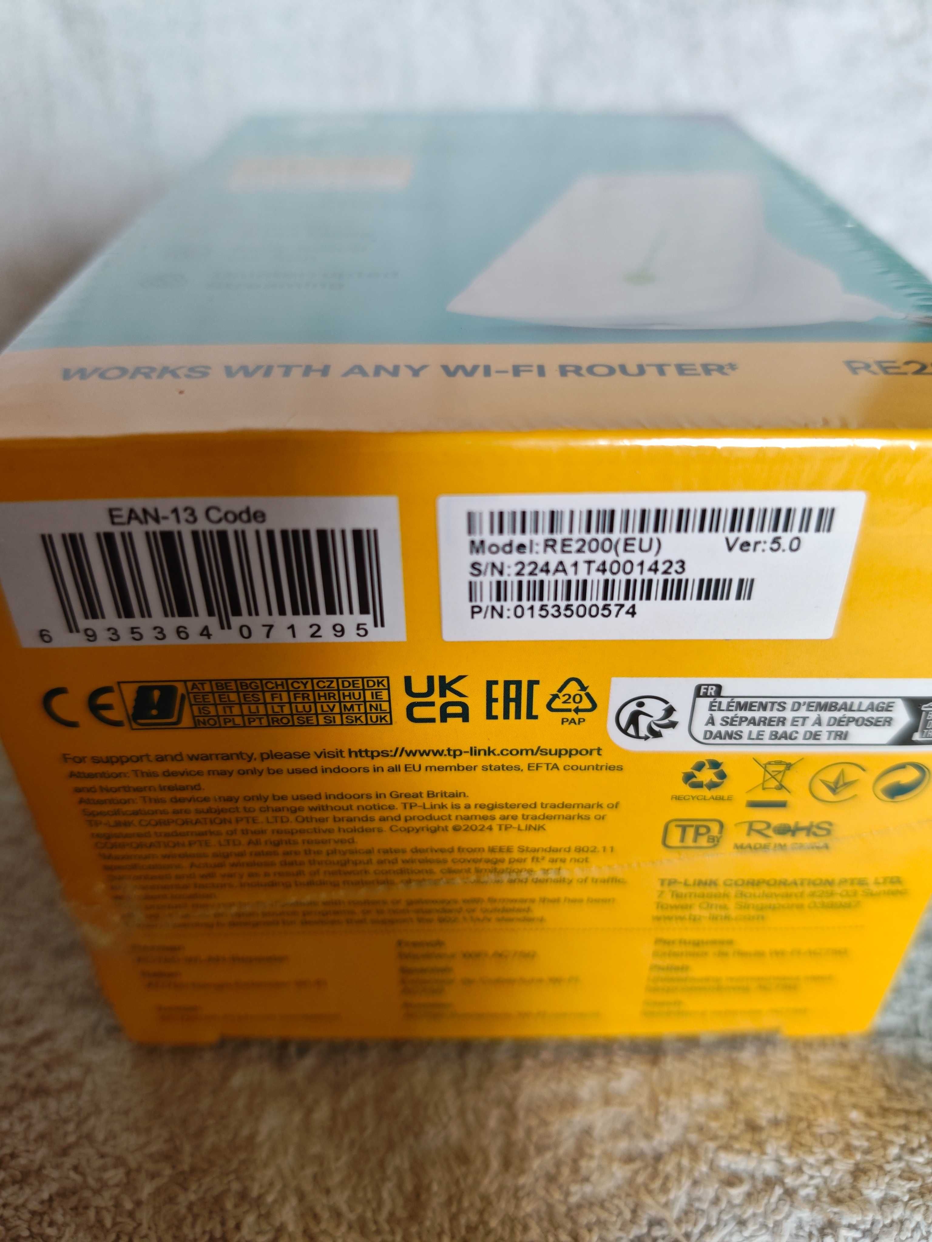 Wzmacniacz sieci TP-link RE200 - nowy w pudełku